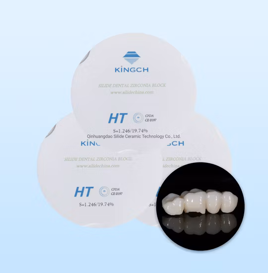 CE Approved Cadcam 98*14mm St Ht Zirconia Blocks for Dental Labs